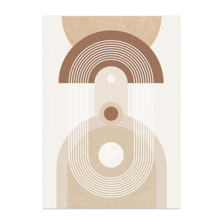 Beige Mid Century Poster No.3 Art Print