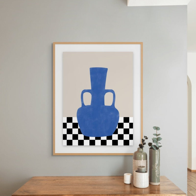 Blue vase Art Print