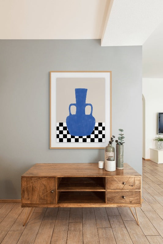 Blue vase Art Print