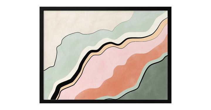 Pastel wave Art Print