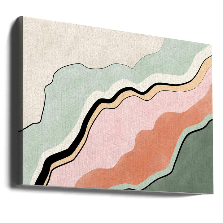 Pastel wave Art Print