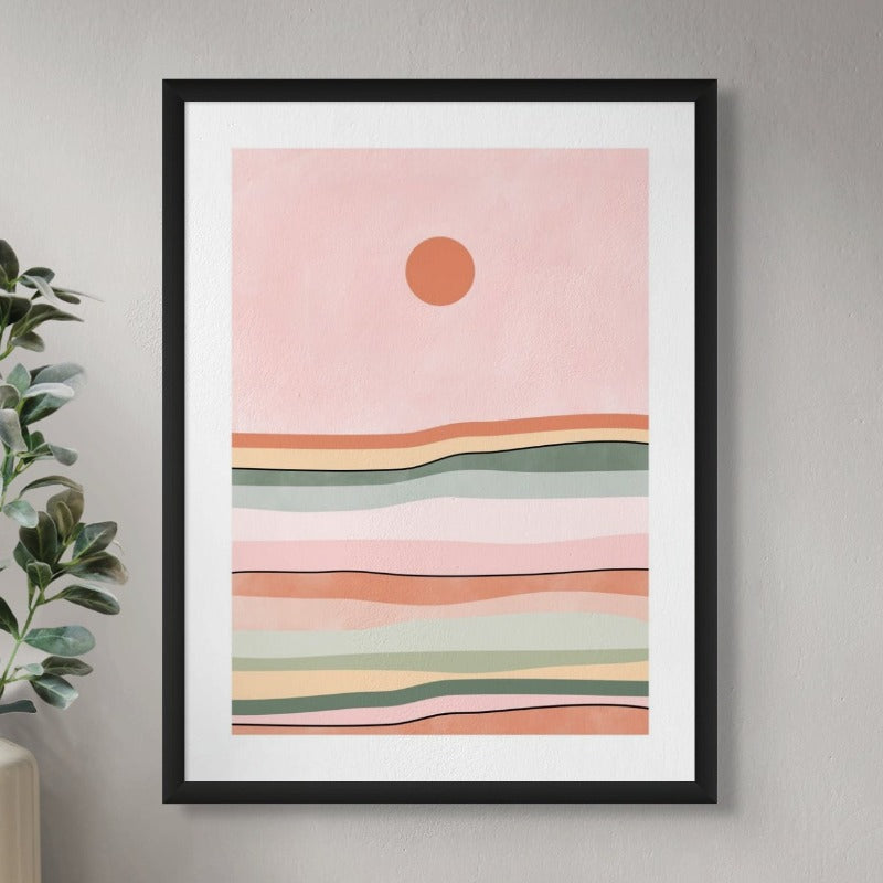 Colorful sunset Art Print