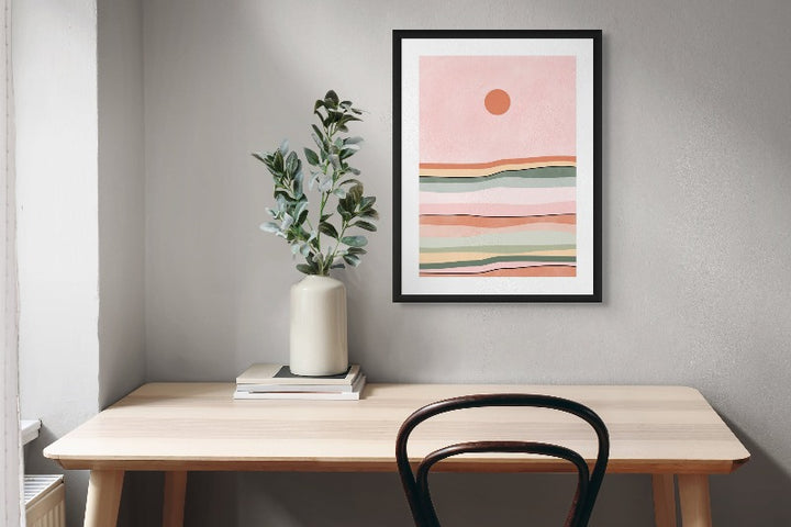 Colorful sunset Art Print