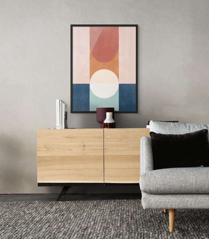 Geometric composition Art Print