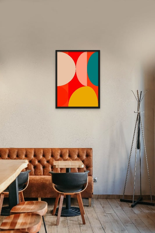 Mid Century Pastel 13 Art Print