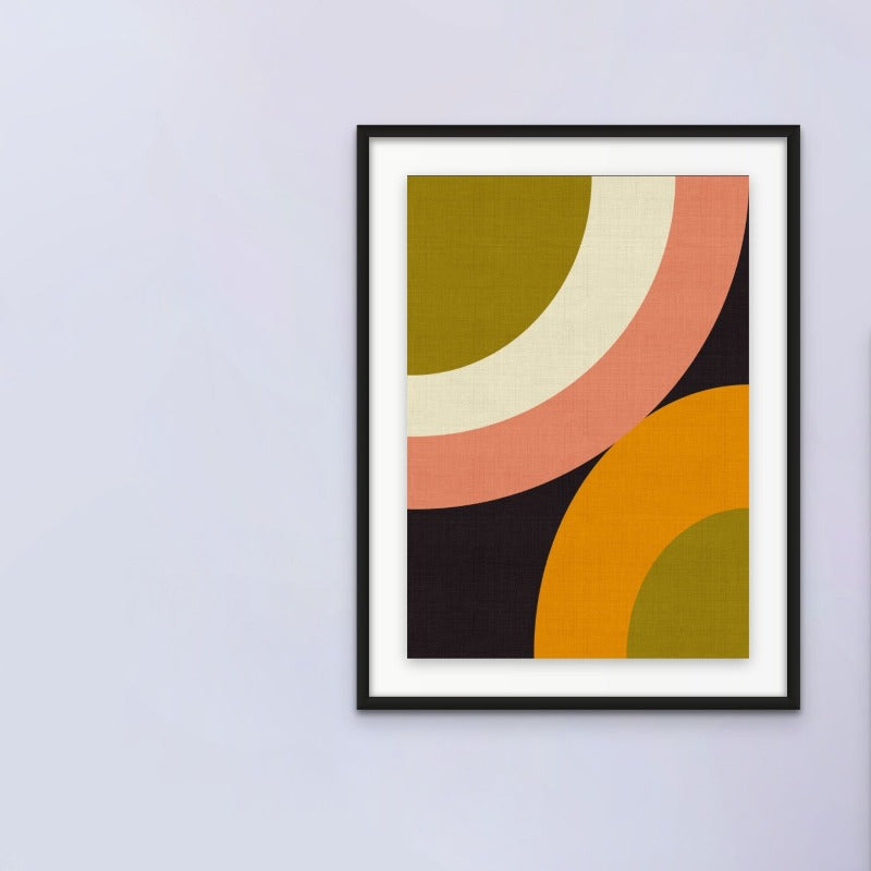 Geo Shapes Fall 21 Rounded Art Print