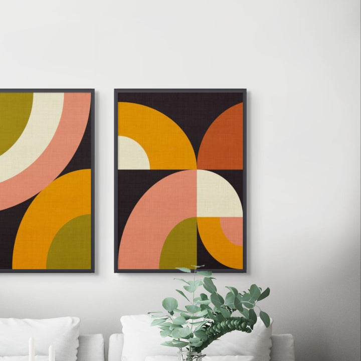 Geo Shapes Fall 21 Geo Art Print