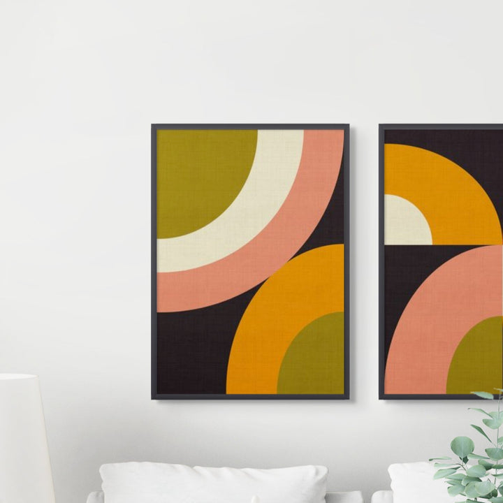 Geo Shapes Fall 21 Rounded Art Print