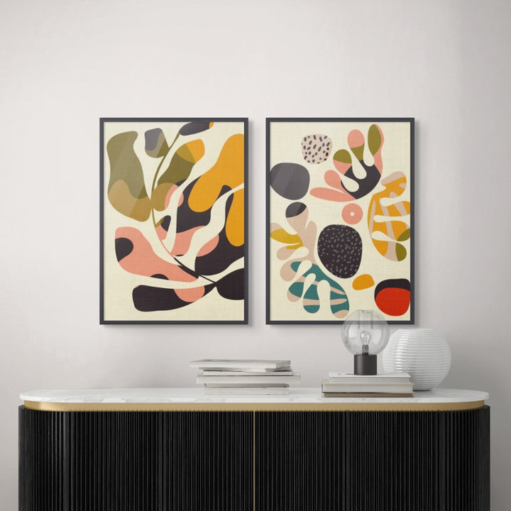 Mid Century Cut Outs 2 Art Print