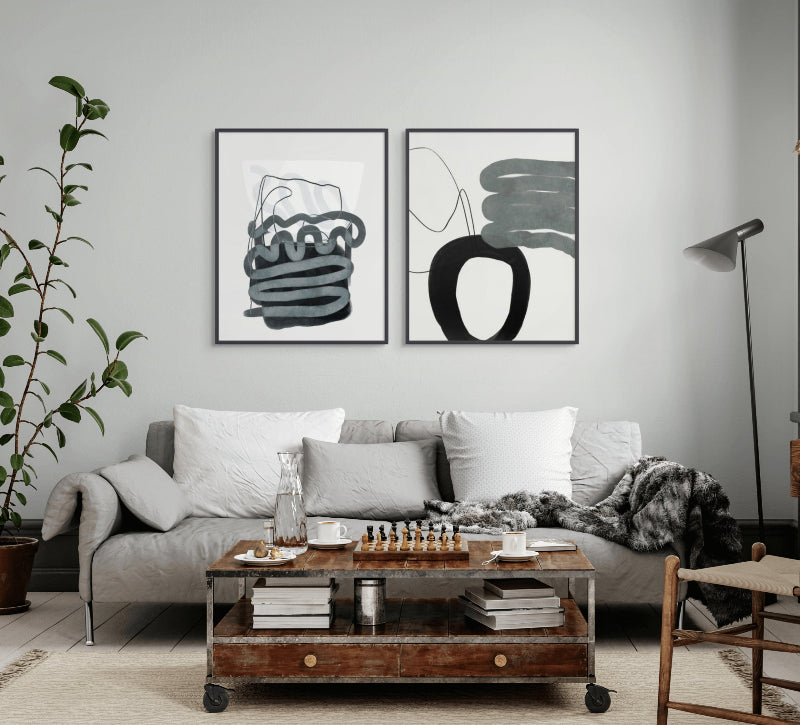 Painted Lines Swazz Kopie Art Print