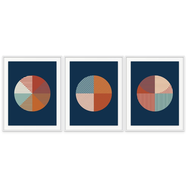 Set "Broken circle" + "Broken circle 2" + "Broken circle 3" Art Prints