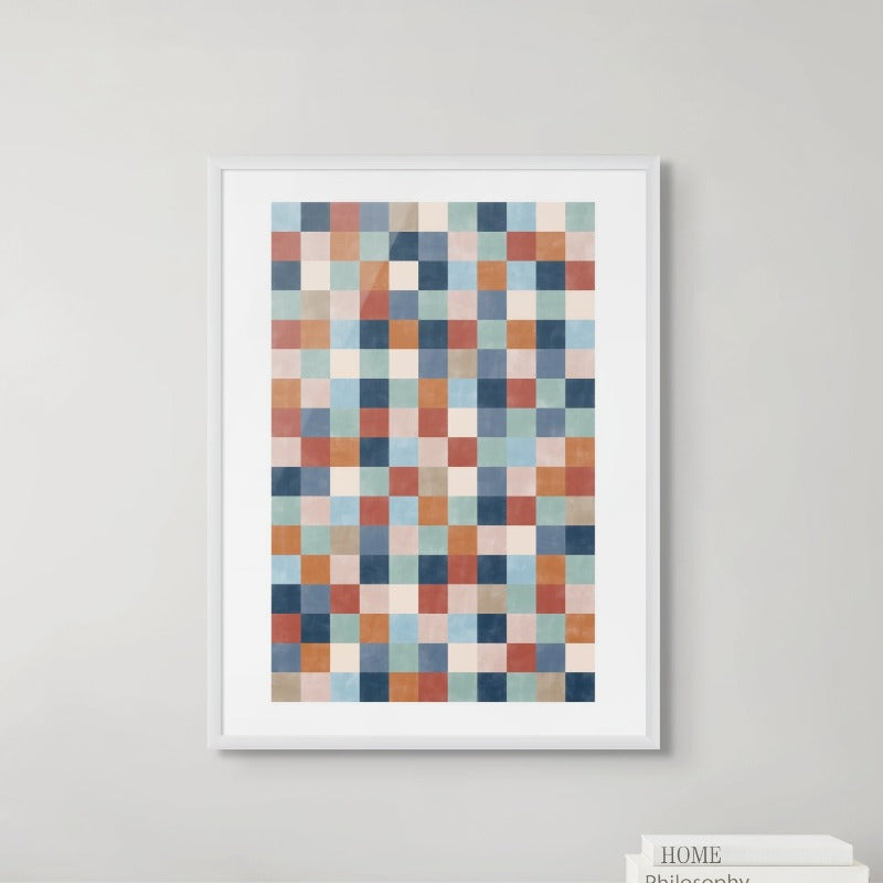 Colorful squares Art Print