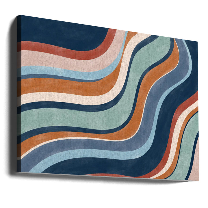 Colorful wave Art Print