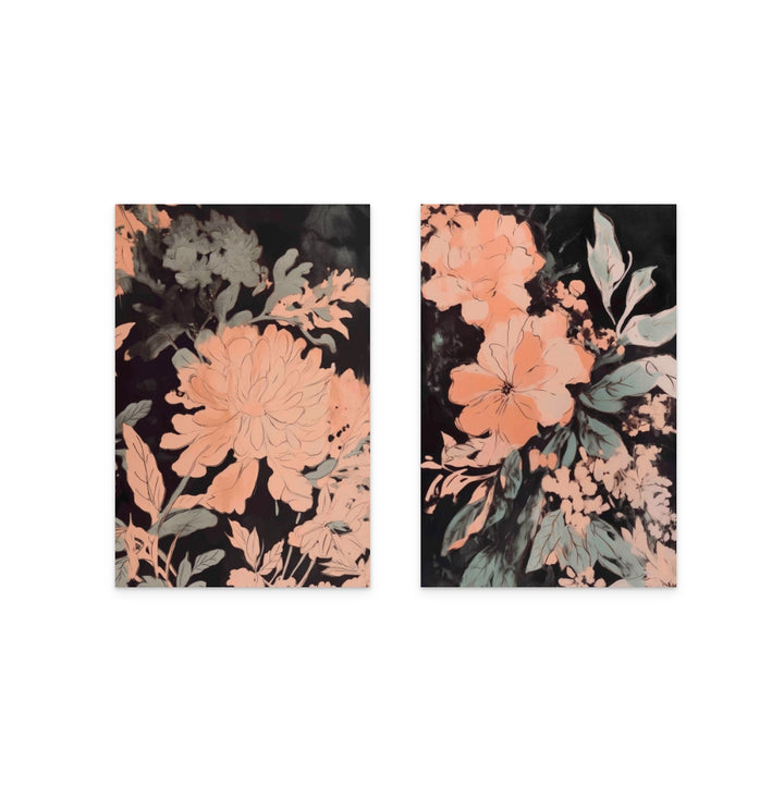 Set "Wild Peony" + "Wild Flowers No 2" Art Prints