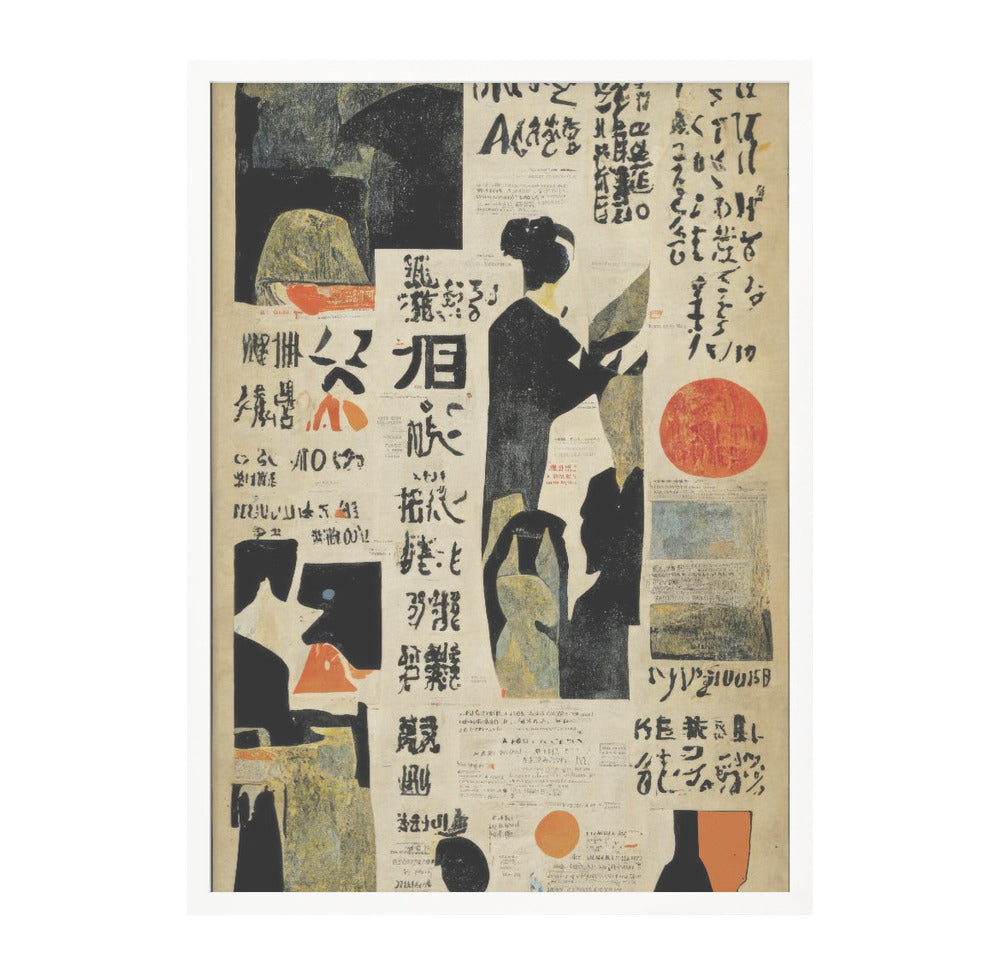 Japanese Newspaper No 2 Art Print