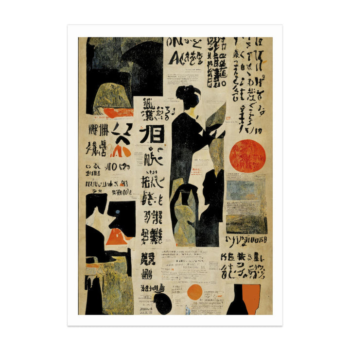 Japanese Newspaper No 2 Art Print