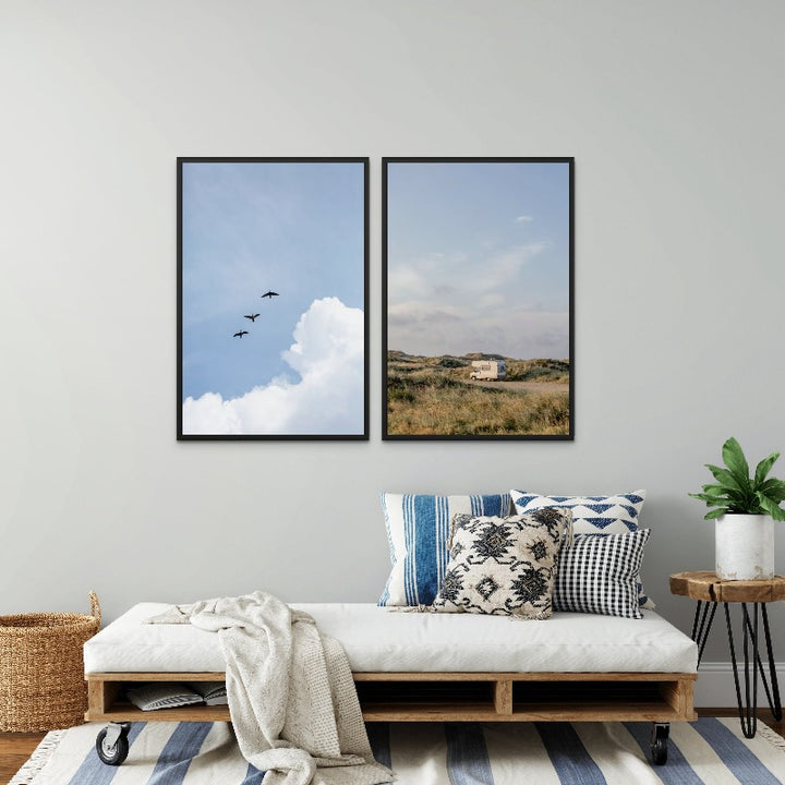 Caravan In the Dunes Art Print