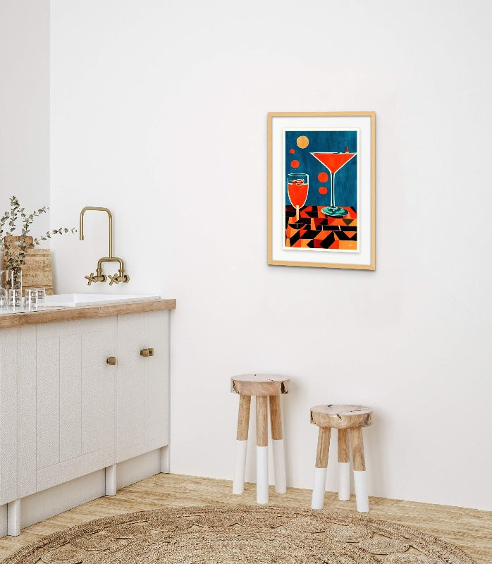 Midnight In Napoli Art Print