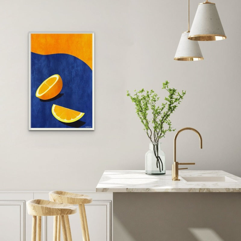 Petit Déjeuner, Deux Oranges Art Print