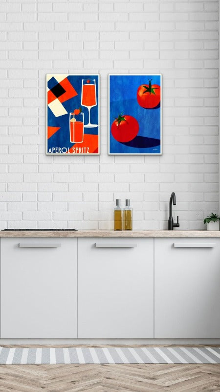 Set "Aperol Spritz" + "Deux Tomates" Art Prints