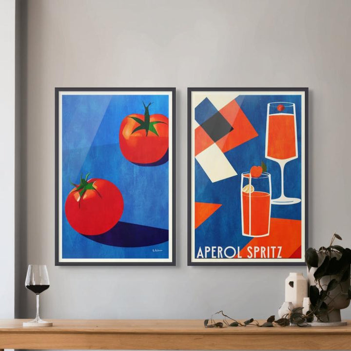 Set "Aperol Spritz" + "Deux Tomates" Art Prints