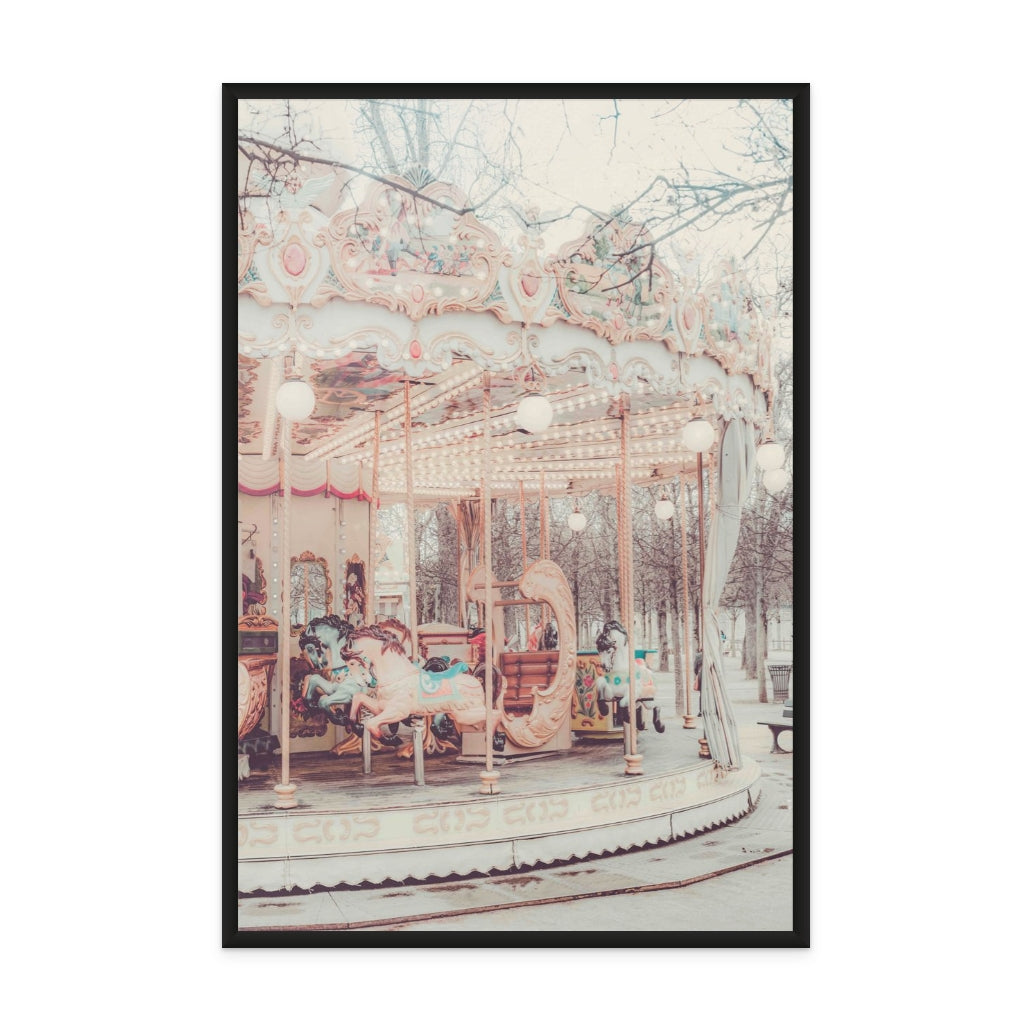 Paris Carousel II Art Print