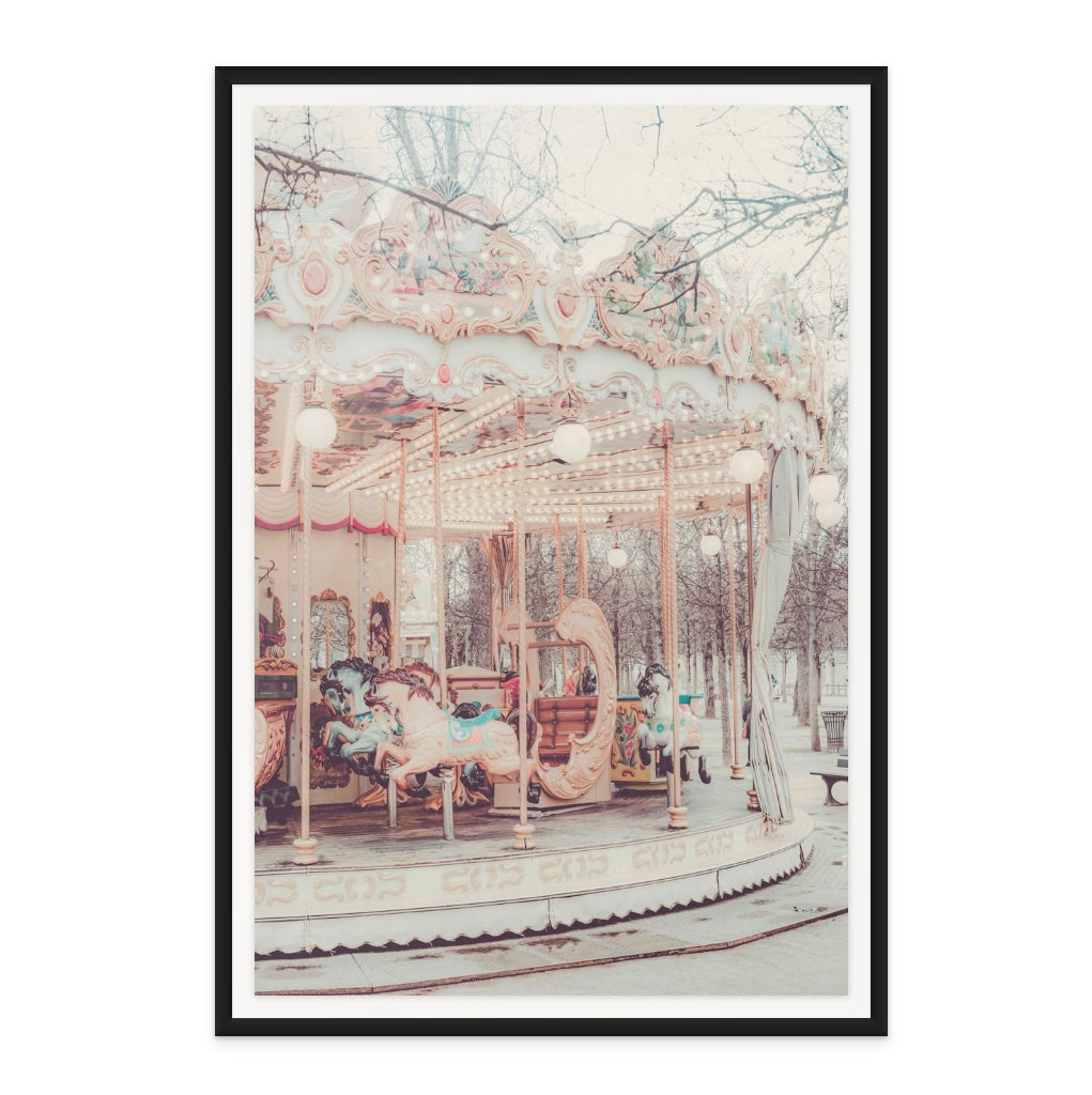 Paris Carousel II Art Print