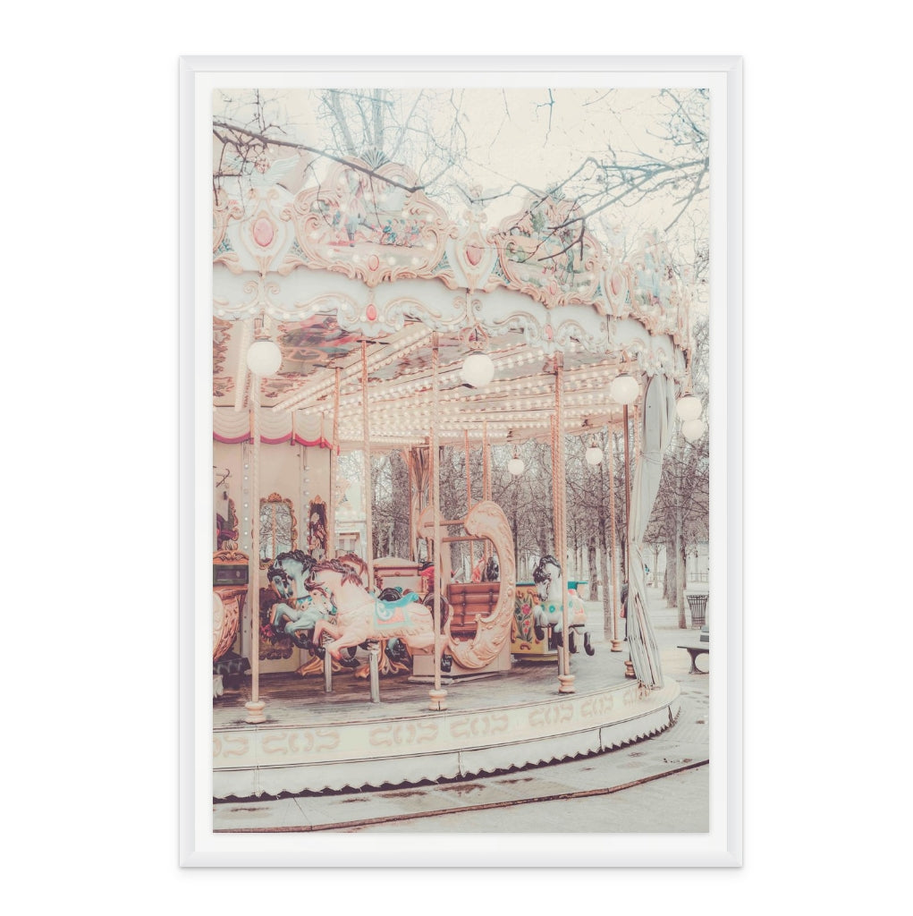 Paris Carousel II Art Print