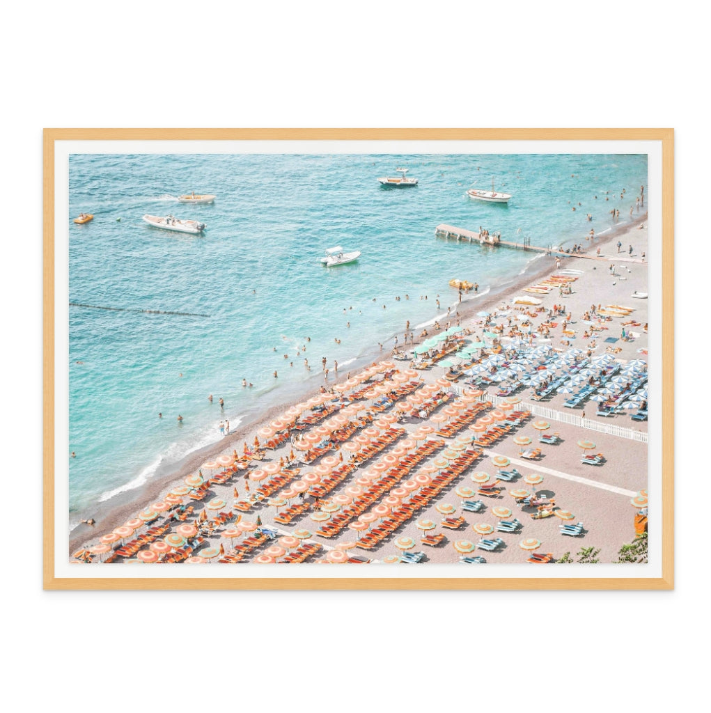 Positano Beach Art Print