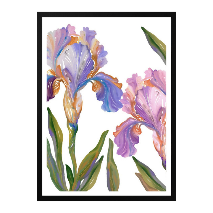 Cuadro "Colorful Iris Blooms"
