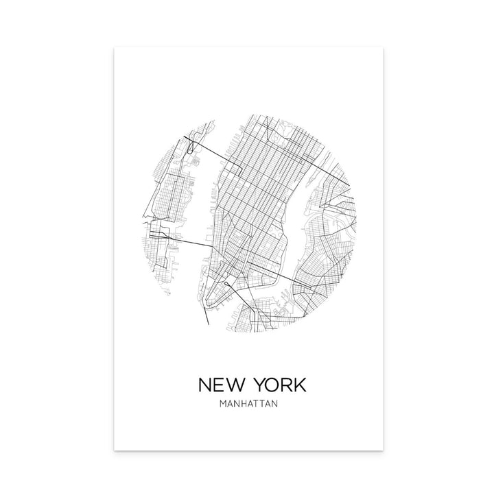 NEW YORK Circle Art Print