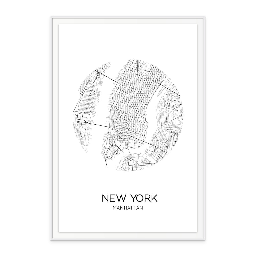 NEW YORK Circle Art Print