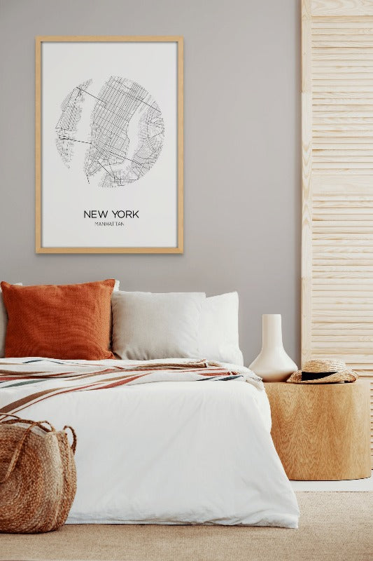 NEW YORK Circle Art Print