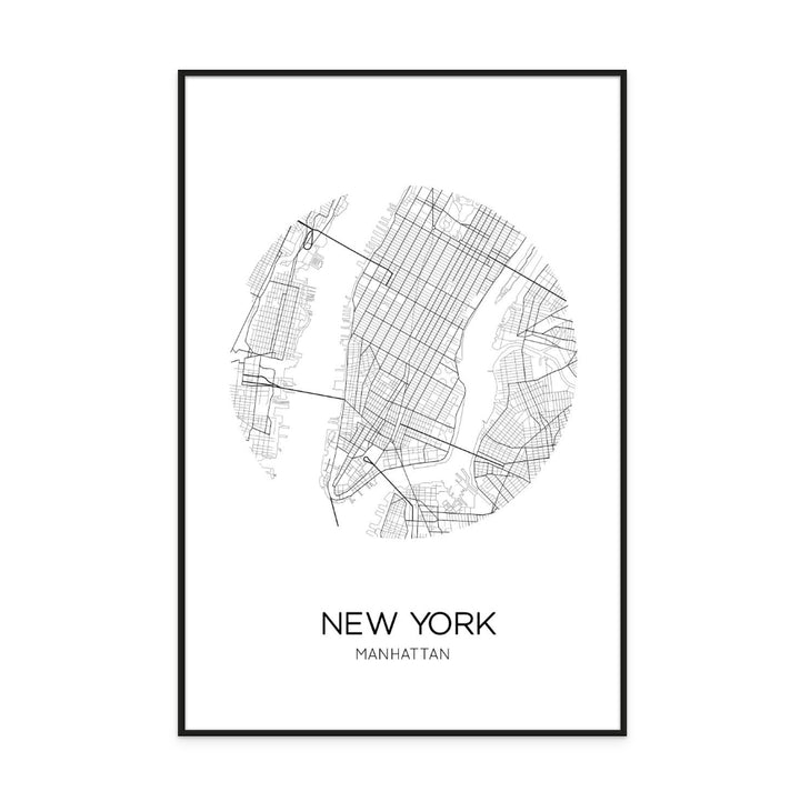 NEW YORK Circle Art Print