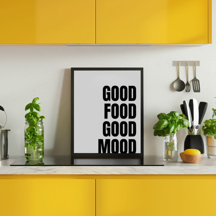 Good Food, Good Mood Art Print