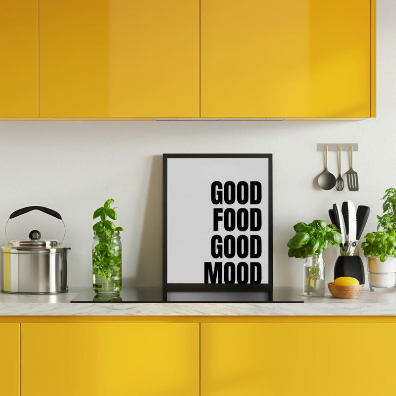 Good Food, Good Mood Art Print