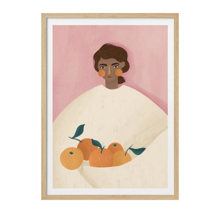 The Woman With the Oranges Art Print