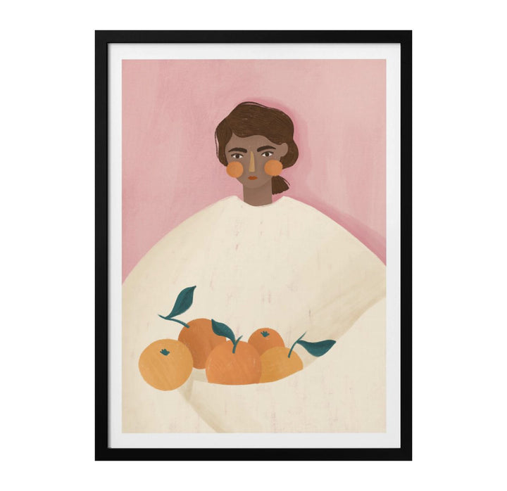 The Woman With the Oranges Art Print