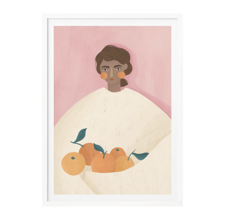 The Woman With the Oranges Art Print