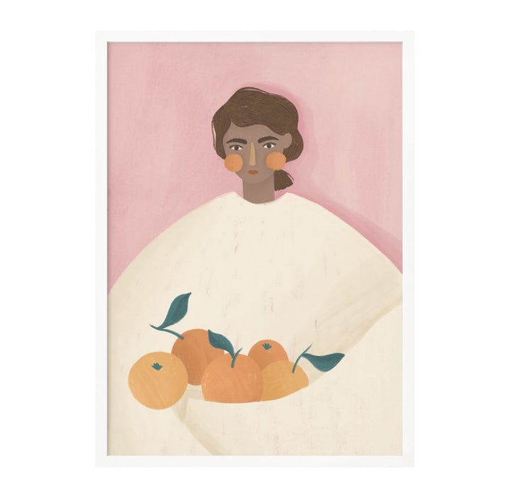 The Woman With the Oranges Art Print