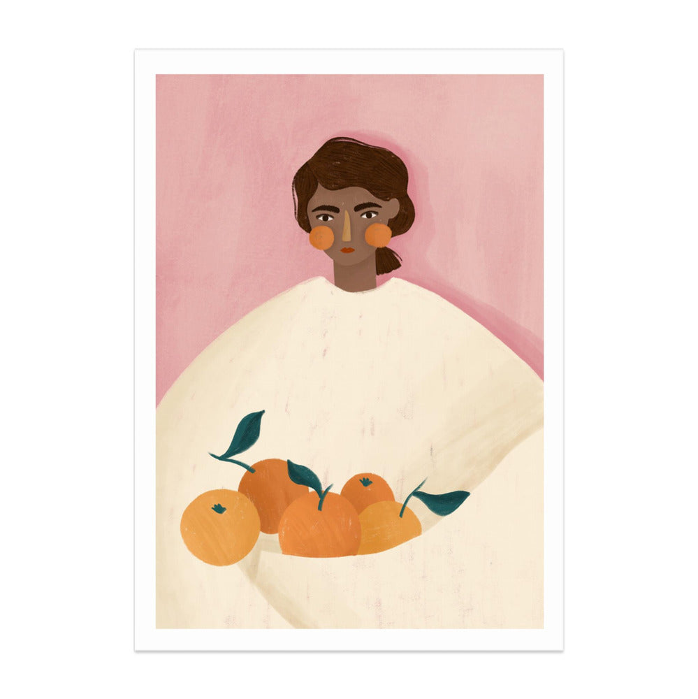 The Woman With the Oranges Art Print