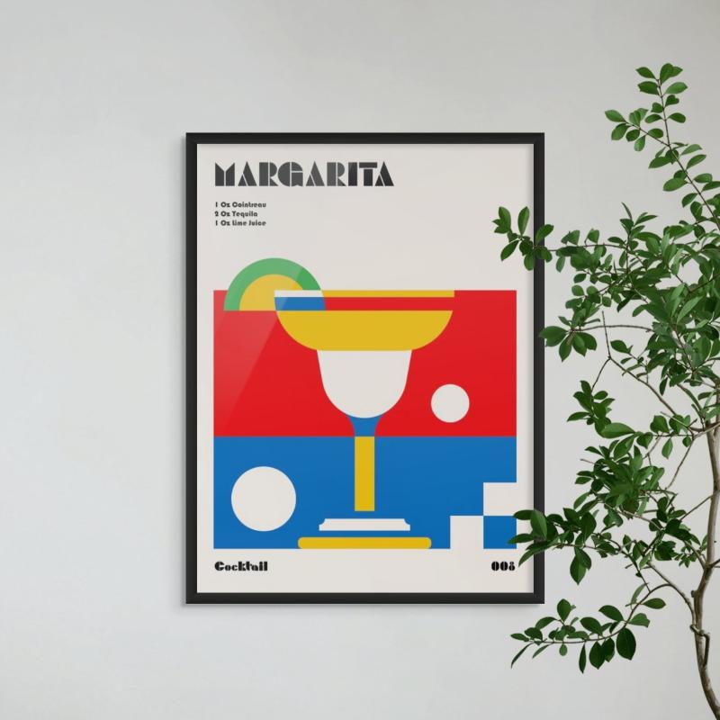 Margarita Bauhaus Cocktail Art Print