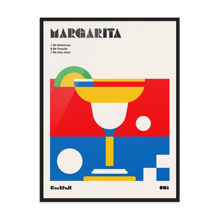 Margarita Bauhaus Cocktail Art Print