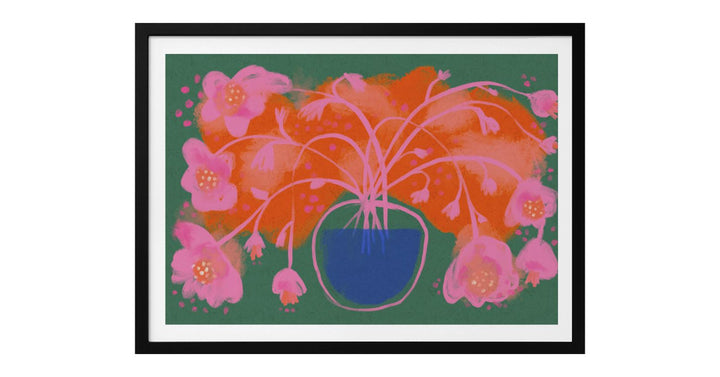 Pink Flower Bouquet Art Print