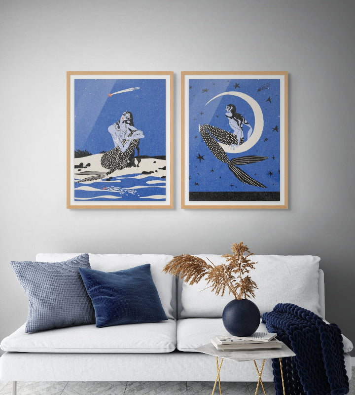 Set "Mermaids" Art Prints