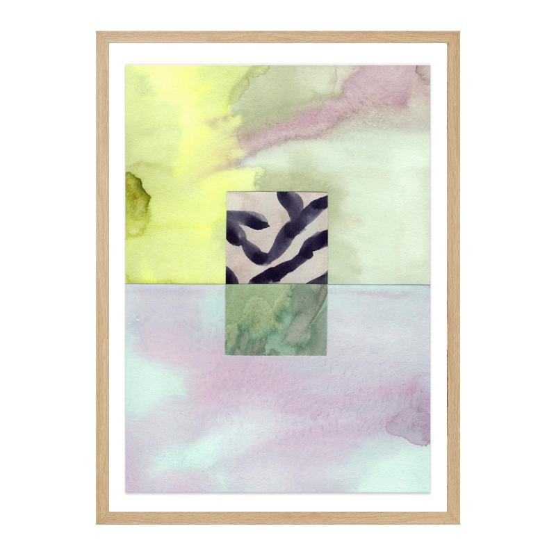 Watercolor abstract composition 8 Art Print