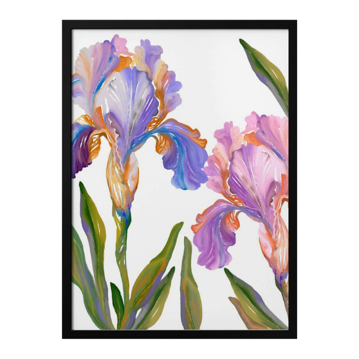 Cuadro "Colorful Iris Blooms"