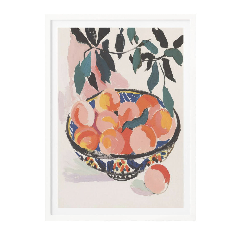 Fresh peaches Art Print