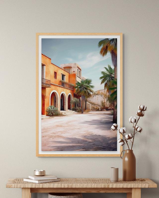 Hacienda mexicana Art Print