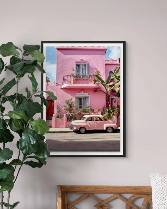 Encanto Rosa en Oaxaca Art Print